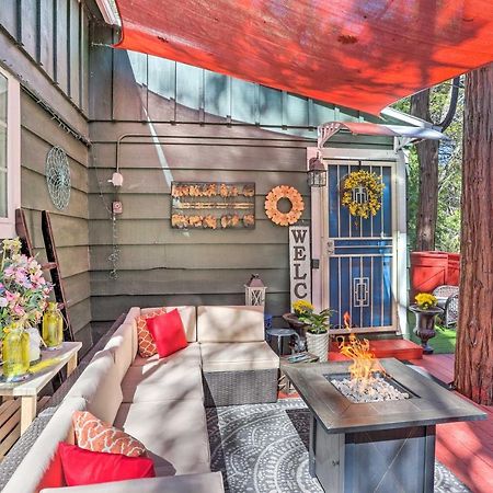 Boho Crestline Cabin, 1 Mile To Lake Gregory! Exterior foto
